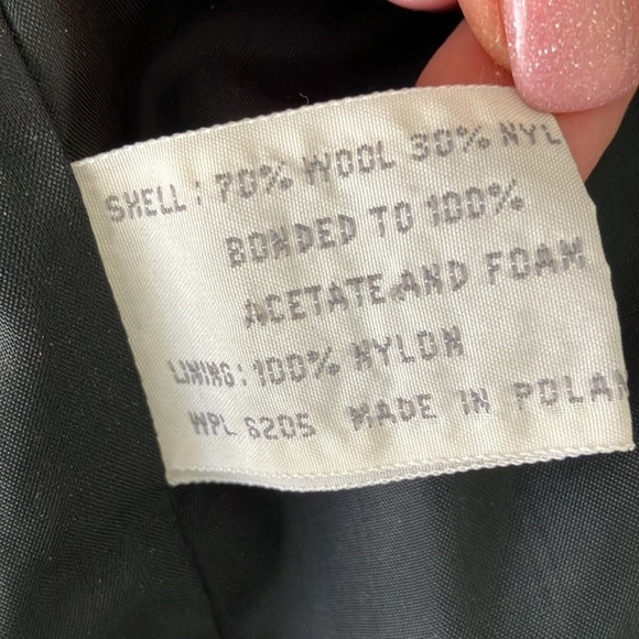 Vintage Saxton Hall Purple Wool Blend Zip Up Bomber Jacket Size Small - Picture 4 of 6